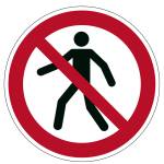 Pittogramma adesivo da terra Vietato ai pedoni diametro 43 cm - 18323