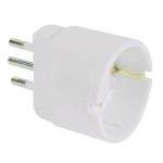 Adattatore semplice con spina 2P T 10A presa Schuko 10A - 158