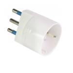 Adattatore semplice con spina 2P T 16A presa Schuko 16A - 159