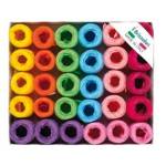 Ovine in Rafia sintetica - 5 mm x 20 mt - colori primaverili assortiti - conf. 30 pezzi - Brizzolari - 01003599 - 8031653208125 - DMwebShop