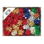 Stelle di nastro metal 6870 - 10 mm diametro 5 cm colori assortiti Brizzolari - 23627