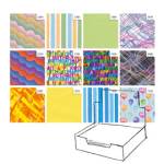 Carta regalo - raso - Colors - 70 x 100 cm - scatola 100 fogli - Rex Sadoch - R4412GEN - 8006715138771 - DMwebShop