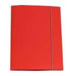 Cartellina con elastico cartone plastificato 3 lembi 25 x 34 cm rosso Queen Starline OD0032LBXXXAE02 - 797