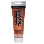 Colore acrilico fine Graduate 120 ml marrone metal - 24460