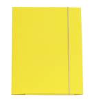 Cartellina con elastico - cartone plastificato - 3 lembi - 25 x 34 cm - giallo - Queen - conf. 10 pezzi - Starline - OD0032LBXXXAE04 - 8025133106506 - DMwebShop