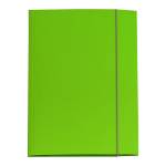 Cartellina con elastico - cartone plastificato - 3 lembi - 25 x 34 cm - verde prato - Queen - conf. 10 pezzi - Starline - OD0032LBXXXAE20 - 8025133106629 - DMwebShop