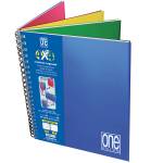 Blocco One Color 4 x 4 - A4+ - forato - 5 mm - 1 rigo - 120 fogli - 80 gr - spiralato - conf. 3 pezzi - Blasetti - 6783 - 8007758167834 - DMwebShop