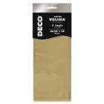 Carta velina - 20 gr - 50 x 76 cm - oro perlescente - busta 5 fogli - Deco - 12295/02 - 8004957122947 - DMwebShop