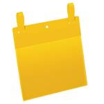 Buste con fascette di aggancio - A5 - orizzontali (223 x 380 mm) giallo - conf. 50 pezzi - Durable - 1749-04 - 4005546997063 - DMwebShop