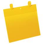 Buste con fascette di aggancio - A4 - orizzontali (311 x 442 mm) giallo - conf. 50 pezzi - Durable - 1751-04 - 4005546997087 - DMwebShop