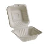 Vaschette Hamburger box Take Away Bio - 15 x 15 cm - conf. 50 pezzi - Leone - Q2022 - 8024112020222 - DMwebShop