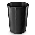 Cestino gettacarte altezza 49 - 5 cm diametro 38 cm 40 lt nero - 1806