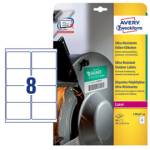 Etichette protezione e sicurezza in PE laser permanenti 99,1 x 67,7 mm bianco 10 fogli - 1748