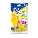 Guanti in lattice Diamond taglia M giallo - 11807