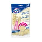 Guanti in lattice Satin taglia M crema - 11899