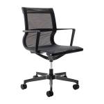 Poltrona direzionale Tekno schienale basso nero - 7957