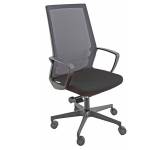 Poltrona semidirezionale I70 con braccioli inclusi nero - 7759