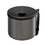 Posacenere murale Nido diametro 16 cm H 14 cm 2 lt metallo verniciato silver punteggiato - 7969