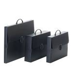 Valigetta Polionda Every Line Total Black 27x37,5 cm dorso 8 cm - 8054