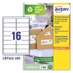 Etichette per buste e pacchi in carta riciclata - bianca - 99,1 x 33,9 mm - 100 fogli - Avery - LR7162-100 - 5014702815065 - DMwebShop