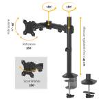 Bracci porta monitor Reflex Series singolo 55x11,6x49 cm - 16664