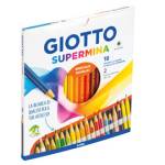 Pastello Supermina mina 3,8 mm astuccio 18 pezzi Giotto - 18620