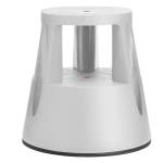 Sgabello Roll a step con ruote 24 x 45 x 45 cm grigio chiaro Caimi - 13558
