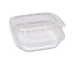 Contenitori in PP - con coperchio incernierato - 18,5 x 18,5 x 3,7 cm - conf 50 pezzi - Europack - 48421022 - 8007626780080 - DMwebShop