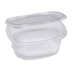 Contenitori ovali in PET - con coperchio incernierato - 16 x 13,5 x 6,2 cm - conf. 50 pezzi - Europack - 1507207501 - 8007626780240 - DMwebShop