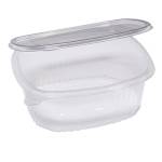 Contenitori ovali in PET - con coperchio incernierato - 22,5 x 19,2 x 7,7 cm - conf. 50 pezzi - Europack - 1507520002 - 8003980700443 - DMwebShop