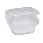 Contenitori in PP con coperchio incernierato 15,5 x 15,5 x 5,7 cm - 18855