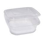 Contenitori in PP con coperchio incernierato 21,5 x 21,5 x 6,9 cm - 18819