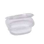 Contenitori ovali in PET con coperchio incernierato 12,2 x 10,4 x 3,8 cm - 18816
