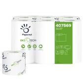 Carta igienica standard Bio Tech 2 veli 165 strappi diametro 10 cm 9,5 cm x 18 - 2 mt pacco 12 rotoli Papernet - 17542