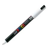Marcatore a base d'acqua Uni Posca Pen PC1M - punta extra fine - 0,7 mm - bianco - Uni Mitsubishi - M PC1MR BI - 4902778089781 - DMwebShop