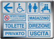Targhe con Pittogrammi | DMwebShop