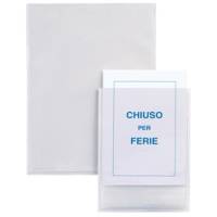 Buste autoadesive Iesti - PVC - 15 x 21 cm - trasparente - conf. 5 pezzi - Sei Rota - 321116 - 8004972001982 - DMwebShop