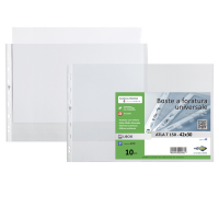 Buste forate Atla T - pesante liscio - 42 x 30 cm - album - trasparente - conf. 10 pezzi - Sei Rota - 664215 - 8004972012810 - DMwebShop