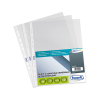 Buste forate Special PP Superior liscio - 21 x 29,7 cm - trasparente - conf. 50 pezzi - Favorit - 100460025 - 8006779001257 - DMwebShop
