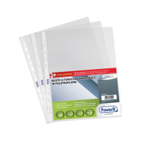 Buste forate Special PP - Linear - liscio - 22 x 30 cm - trasparente - conf. 50 pezzi - Favorit - 100460039 - 8006779310052 - DMwebShop
