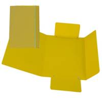 Cartellina con elastico cartone plastificato 3 lembi - 17 x 25 cm - giallo - conf. 10 pezzi - Cart. Garda - CG0040LBXXXAE04 - 37540A - DMwebShop