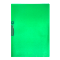 Cartellina con molla Clipper - 22 x 30 cm - trasparente verde - Fellowes F007TV
