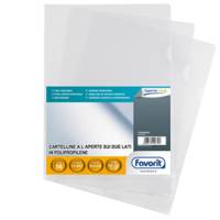 Cartelline a L Pratic Superior PPL buccia - 21 x 29,7 cm - trasparente - conf. 50 pezzi - Favorit - 100460049 - 8006779296707 - DMwebShop