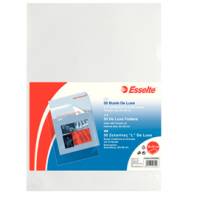 Cartelline a L De Luxe - PPL buccia - 22 x 30 cm - trasparente - conf. 50 pezzi - Esselte - 395084000 - 8004157508404 - DMwebShop