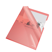 Cartelline a L PVC liscio - 21 x 29,7 cm - rosso cristallo - conf. 25 pezzi - Esselte - 55433 - 5902812554335 - DMwebShop