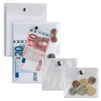 Busta con bottone Press 4E - PVC - 12 x 15,5 cm - trasparente - Sei Rota - 441215 - 8004972004990 - DMwebShop