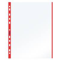 Buste forate con banda colorata Linear buccia - 21 x 29,7 cm - rosso - conf. 10 pezzi - Favorit - 100460030 - 8006779318409 - DMwebShop