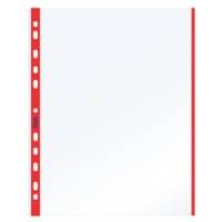 Buste forate con banda colorata Linear buccia - 21 x 29,7 cm - rosso - conf. 10 pezzi - Favorit - 100460030 - 8006779318409 - DMwebShop