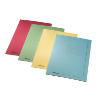 Cartelline 3 lembi con stampa cartoncino - 295 gr - 25 x 35 cm - verde - conf. 25 pezzi - Esselte 55136