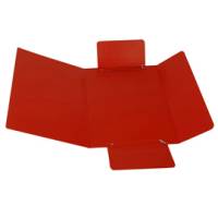 Cartellina con elastico presspan 3 lembi - 700 gr - 25 x 34 cm - rosso - conf. 10 pezzi - Cart. Garda - CG0032PBXXXAE02 - 51438A - DMwebShop